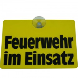 PST-Schild "Feuerwehr im...