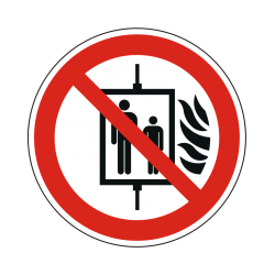 Brandschutzzeichen "Aufzug...