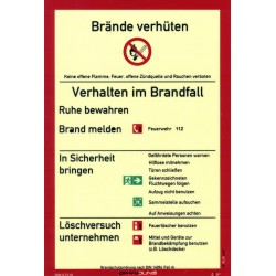 Brandschutzordnung Teil A