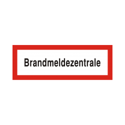 Brandschutzschild als Text...