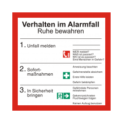 Verhalten im Alarmfall mit...