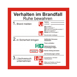 Verhalten im Brandfall mit...