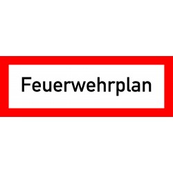 Brandschutzschild mit Text...